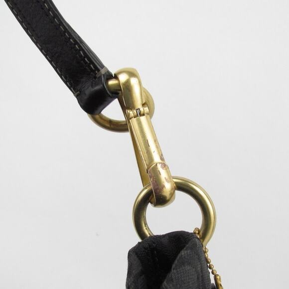 Authentic Coach Vintage  Black Signature Bag - Picture 7 of 10